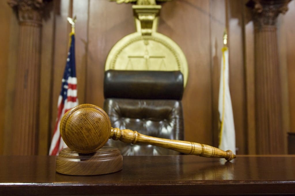 Gavel Lying On The Table